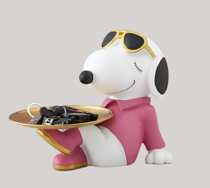 Snoopy Dog Statue Holder | Living Room Decor